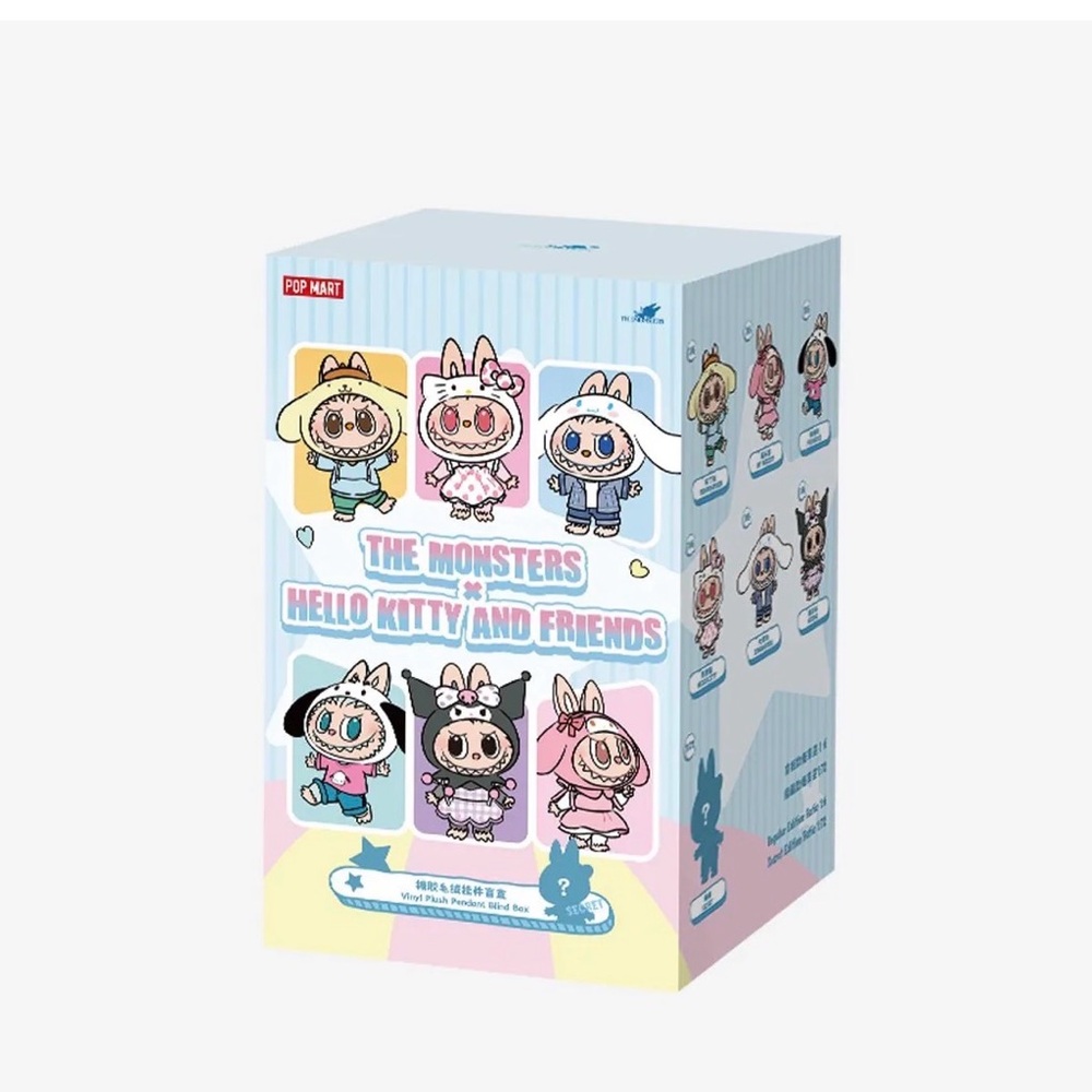 Unopened THE MONSTERS × Hello Kitty & Friends Vinyl Plush Pendant Box (POP MART)